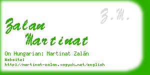zalan martinat business card